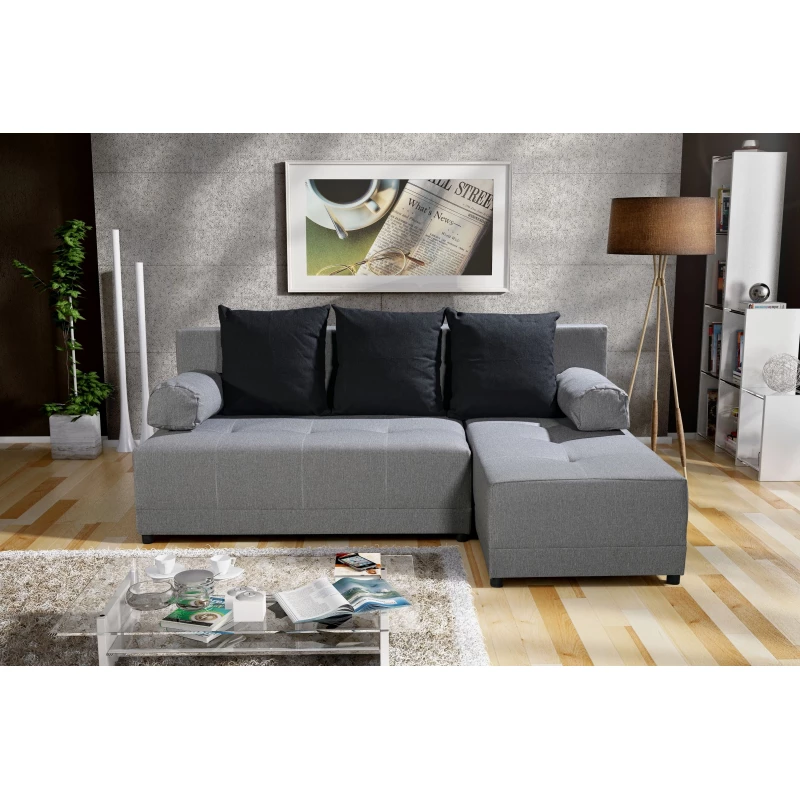 Malá sedací souprava VANESA - šedá / černá