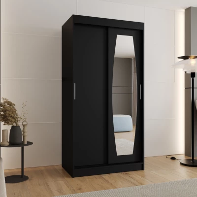 Šatní skříň 100 cm SEYMA - černá