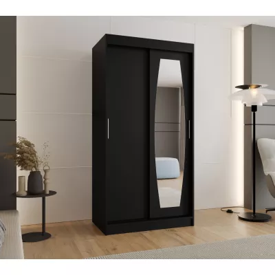 Šatní skříň 100 cm SEYMA - černá