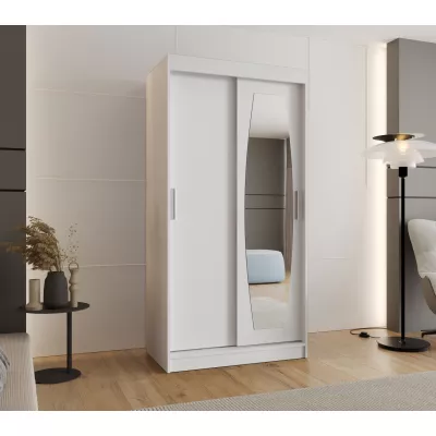 Šatní skříň 100 cm SEYMA - bílá