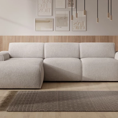 Rohová sedací souprava OSKARA - béžová, levý roh