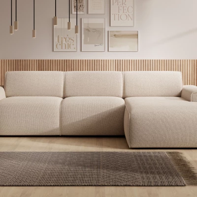 Rohová sedací souprava OSKARA - latte, pravý roh