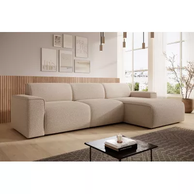 Rohová sedací souprava OSKARA - latte, pravý roh