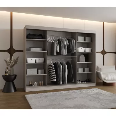 Šatní skříň 250 cm CEYDA - kašmírová