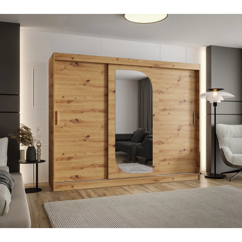 Šatní skříň 250 cm CEYDA - dub artisan