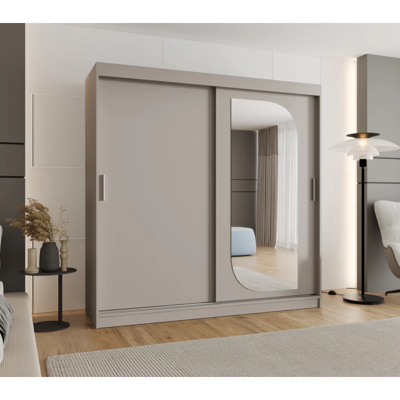 Šatní skříň 200 cm CEYDA - kašmírová