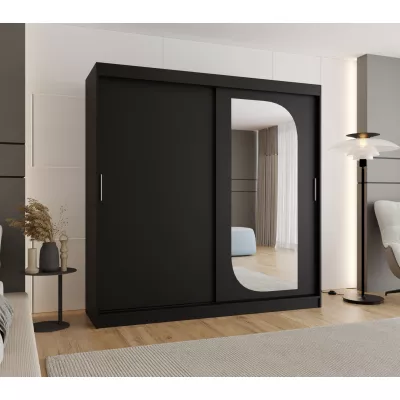 Šatní skříň 200 cm CEYDA - černá