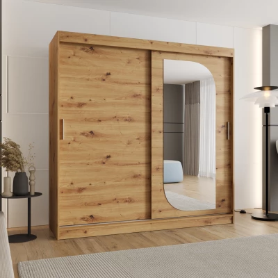 Šatní skříň 200 cm CEYDA - dub artisan