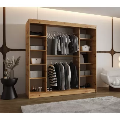 Šatní skříň 200 cm CEYDA - dub artisan