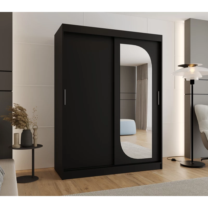 Šatní skříň 150 cm CEYDA - černá