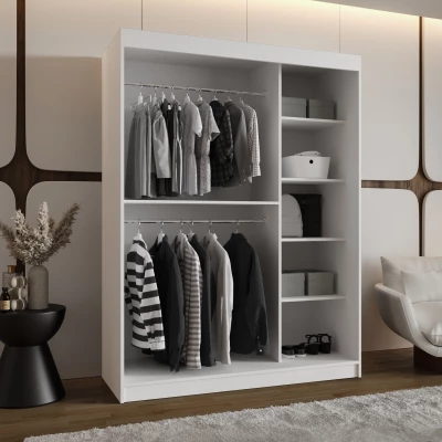 Šatní skříň 150 cm CEYDA - bílá