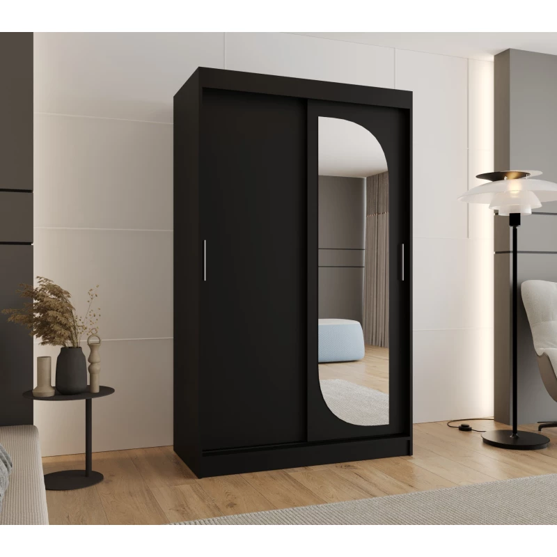 Šatní skříň 120 cm CEYDA - černá
