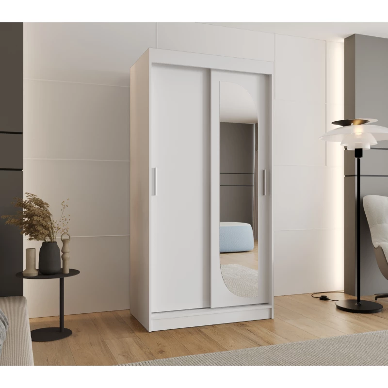 Šatní skříň 100 cm CEYDA - bílá