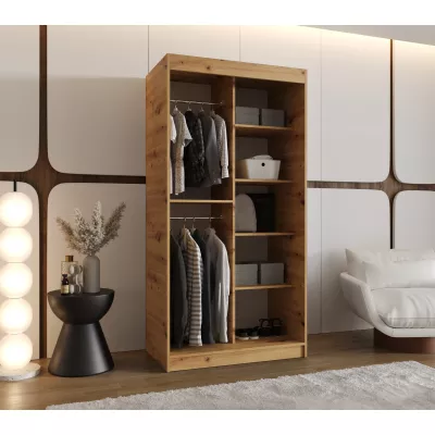 Šatní skříň 100 cm CEYDA - dub artisan