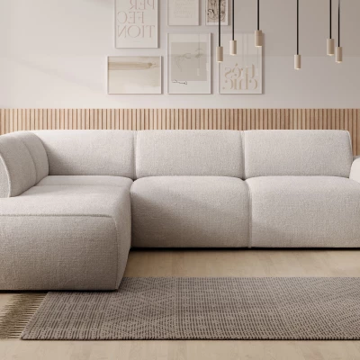 Designová sedací souprava OSKARA L - béžová, levý roh