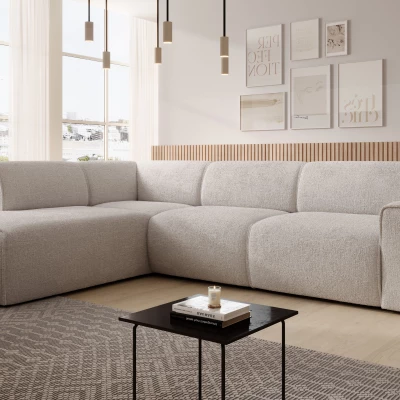 Designová sedací souprava OSKARA L - béžová, levý roh