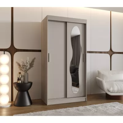 Šatní skříň 100 cm BEYZA se zrcadlem - kašmírová