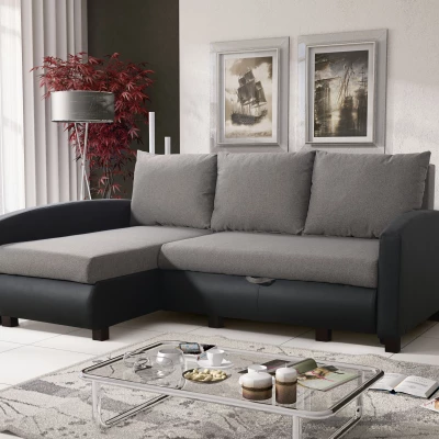 Sedačka do obývacího pokoje RAYMONDE - černá / šedá