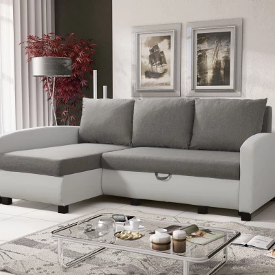 Sedačka do obývacího pokoje RAYMONDE - bílá / šedá