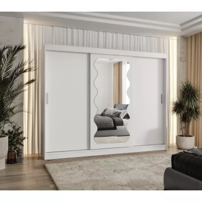 Šatní skříň 250 cm ROZANA - bílá