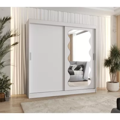 Šatní skříň 200 cm ROZANA - bílá