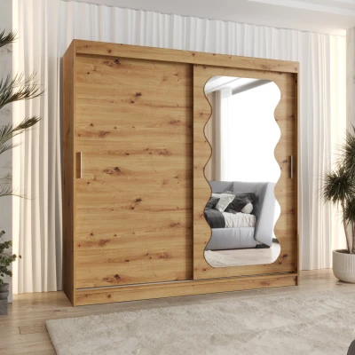 Šatní skříň 200 cm ROZANA - dub artisan