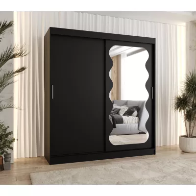 Šatní skříň 180 cm ROZANA - černá