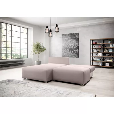 Malá sedací souprava ROSIANA - pudrově růžová, levý roh