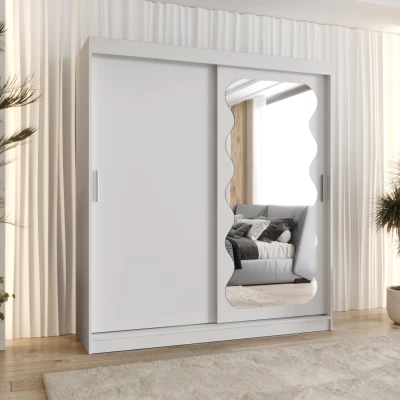 Šatní skříň 180 cm ROZANA - bílá