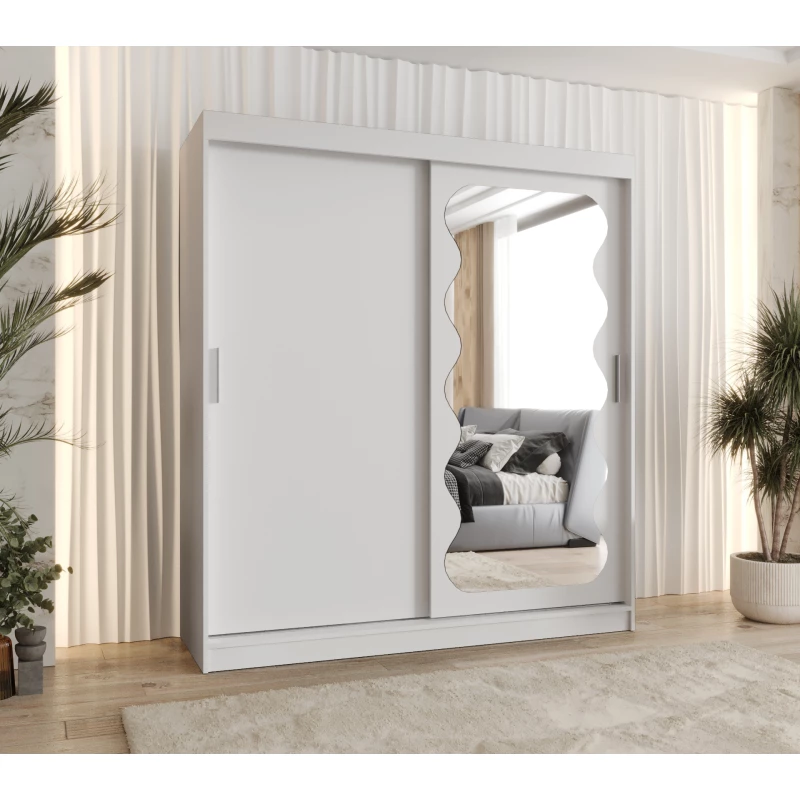 Šatní skříň 180 cm ROZANA - bílá