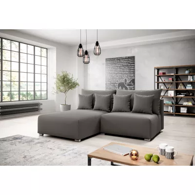 Malá sedací souprava ROSIANA - tmavě šedá, levý roh