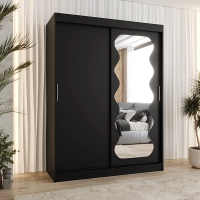 Šatní skříň 150 cm ROZANA - černá