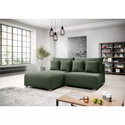 Malá sedací souprava ROSIANA - zelená, levý roh