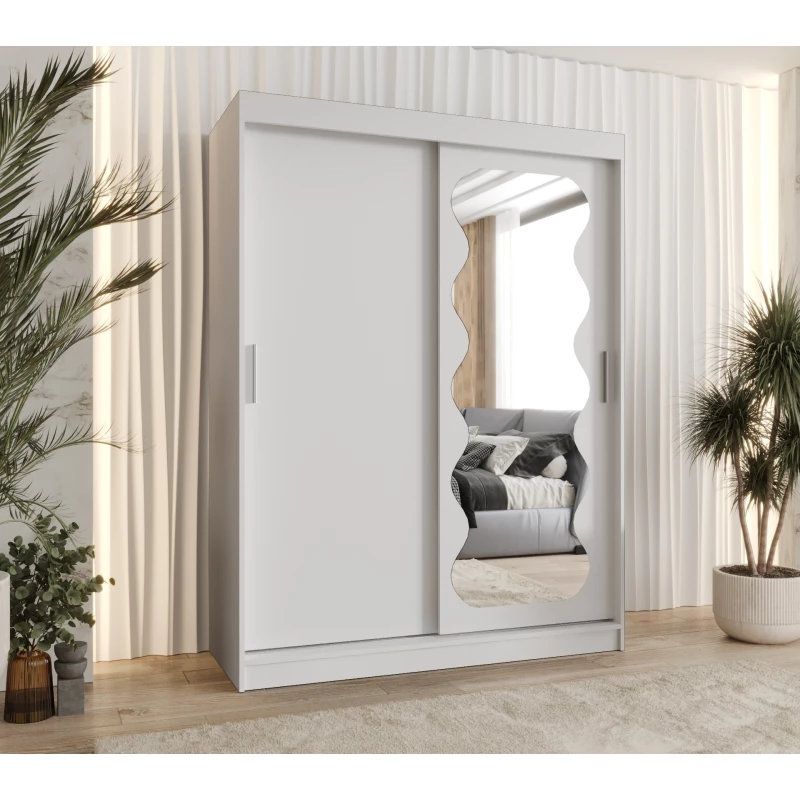 Šatní skříň 150 cm ROZANA - bílá