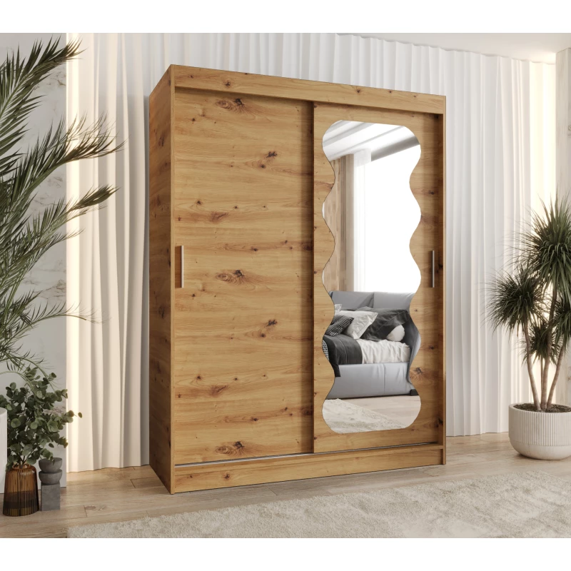 Šatní skříň 150 cm ROZANA - dub artisan