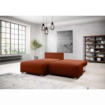 Malá sedací souprava ROSIANA - cihlová, levý roh