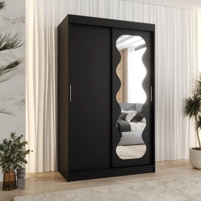 Šatní skříň 120 cm ROZANA - černá