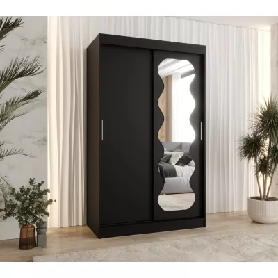 Šatní skříň 120 cm ROZANA - černá