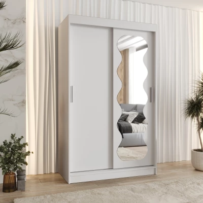 Šatní skříň 120 cm ROZANA - bílá