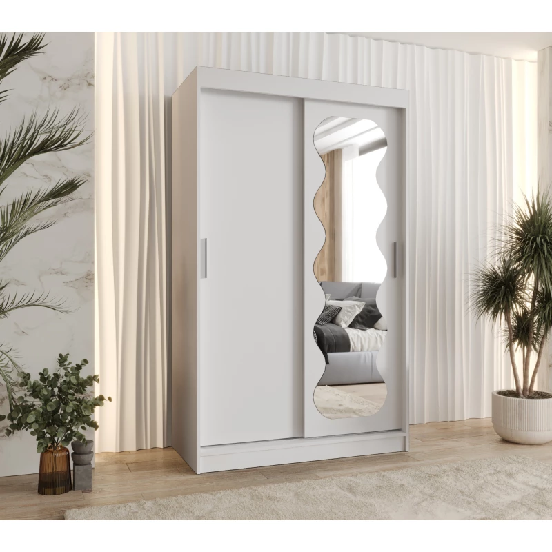 Šatní skříň 120 cm ROZANA - bílá