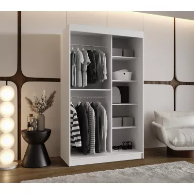 Šatní skříň 120 cm ROZANA - bílá