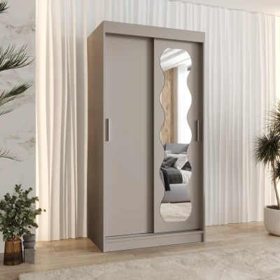 Šatní skříň 100 cm ROZANA - kašmírová