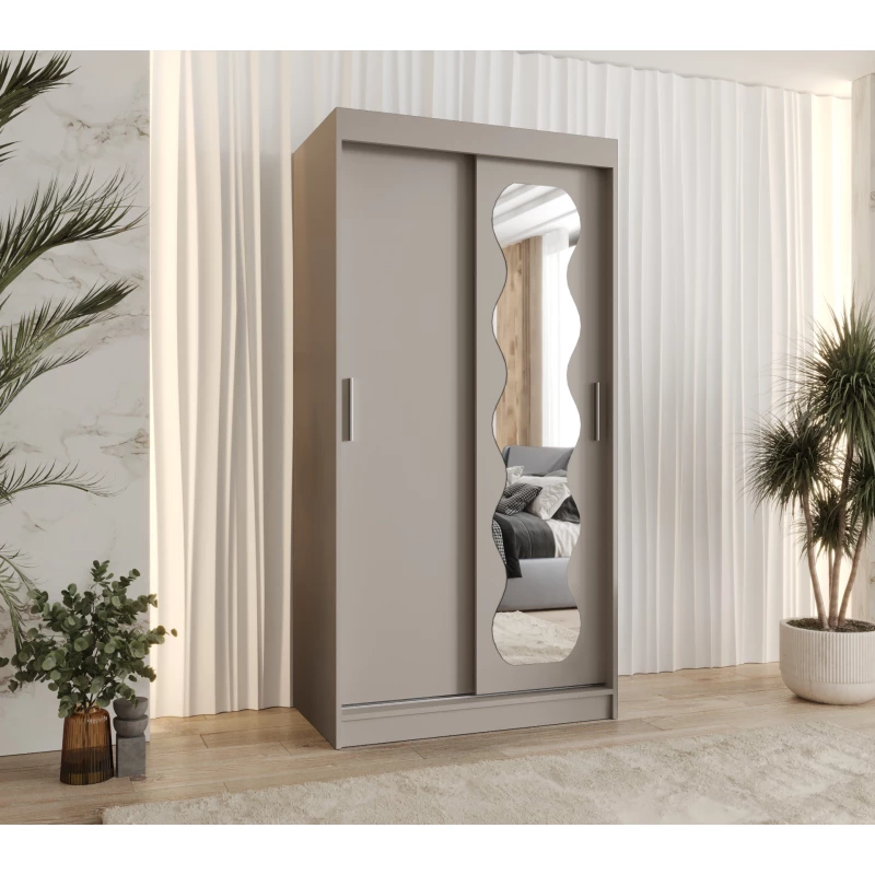 Šatní skříň 100 cm ROZANA - kašmírová