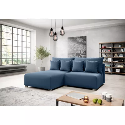 Malá sedací souprava ROSIANA - modrá, levý roh