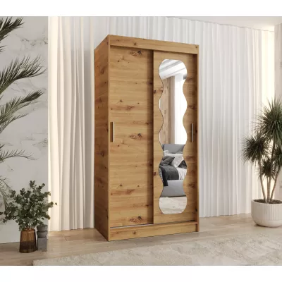 Šatní skříň 100 cm ROZANA - dub artisan