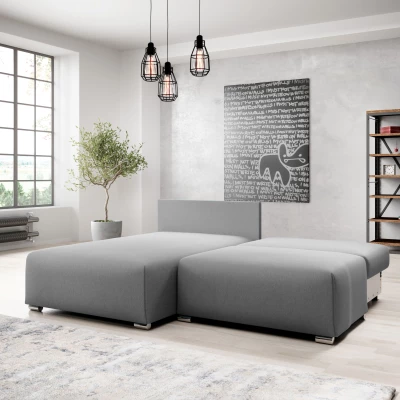 Malá sedací souprava ROSIANA - šedá, levý roh