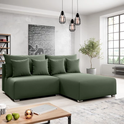 Malá sedací souprava ROSIANA - zelená, pravý roh