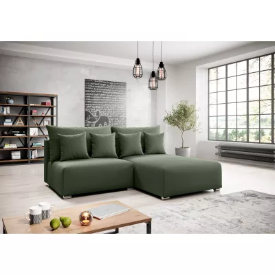 Malá sedací souprava ROSIANA - zelená, pravý roh