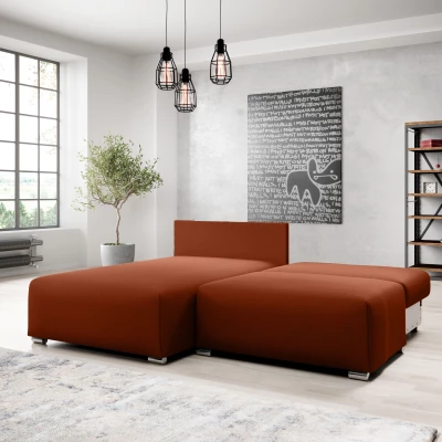 Malá sedací souprava ROSIANA - cihlová, pravý roh