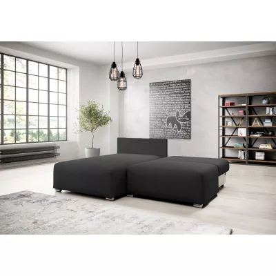 Malá sedací souprava ROSIANA - černá, pravý roh